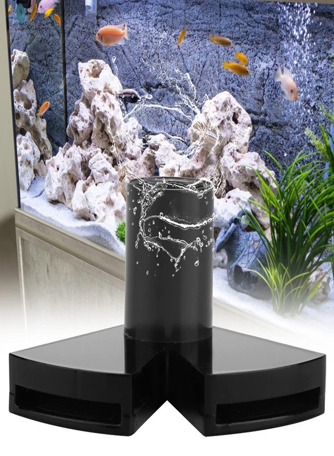 Ichiias Aquarium Water Outlet, Acrylic Fish Tank Double Duckbill Nozzle Rotate Flowing Pipe Water Outlet Return Aquarium Extended Rotating Water Outlet Fish Tank Pump Fitting - Image 2